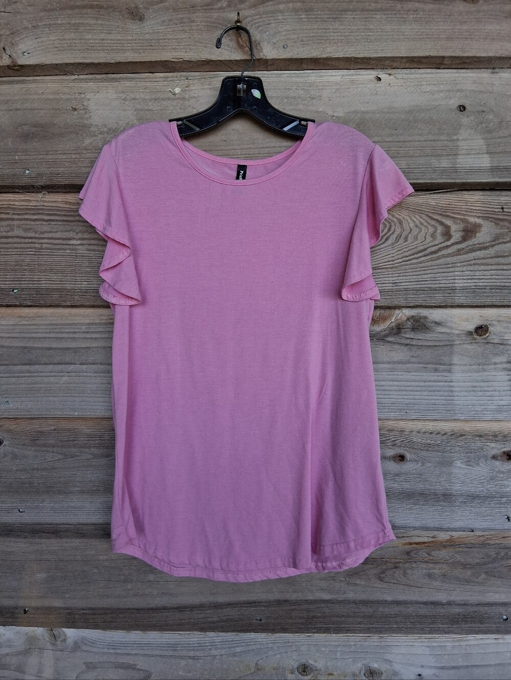 PrinStory Ruffle Sleeve Top